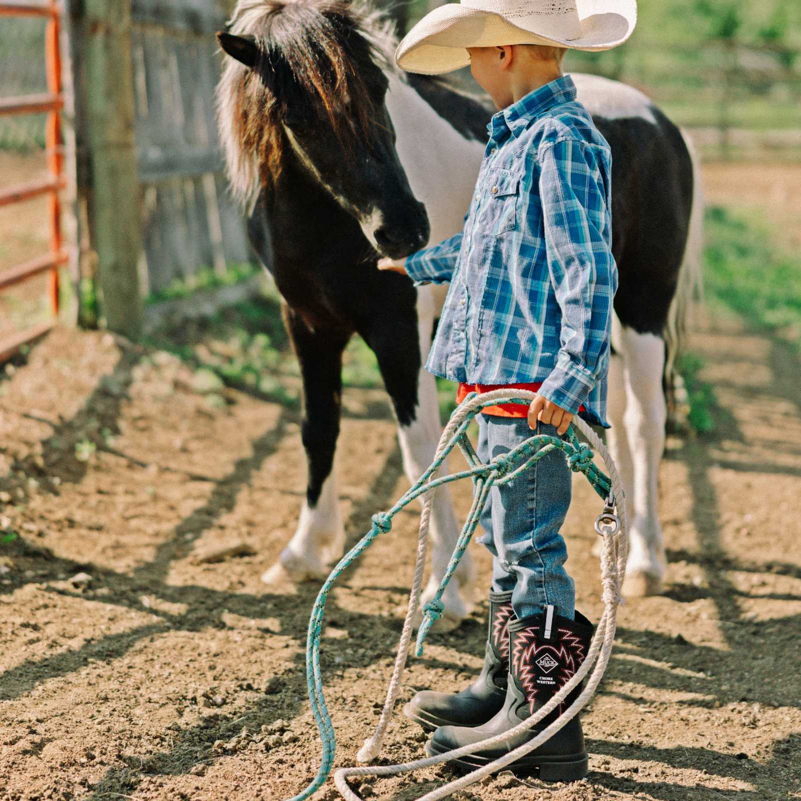 Big Kids' Chore Western Boot - Image 8